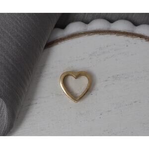 10k Yellow Gold I Love You Heart Pendant 1.3G / 0.4in